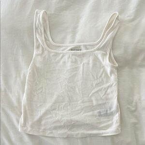 Old Navy White Crop Tank Top